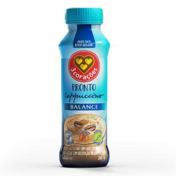 BEB LACTEA 3 CORACOES PRONTO BALANCE CAPPUCCINO 260ML