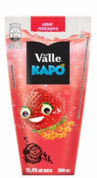 BEBIDA DE FRUTA ADOÇADA DEL VALLE KAPO MORANGO TP 200ML