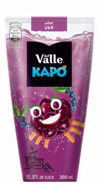 BEBIDA DE FRUTA ADOÇADA DEL VALLE KAPO UVA TP 200ML