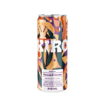 BEBIDA KIRO ARTESANAL MARACUJA CURCUMA LATA 310ML