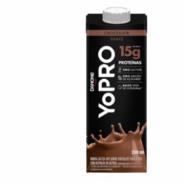 BEBIDA LACTEA UHT DANONE YOPRO 15G PROTEIN CHOCOLATE 250ML