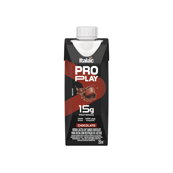 BEBIDA LACTEA UHT ITALAC PROPLAY CHOCOLATE 15G PROTEINAS 250ML