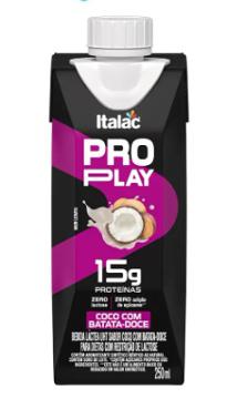 BEBIDA LACTEA UHT ITALAC WHEY COCO COM BATATA DOCE ZERO LACTOSE 250ML