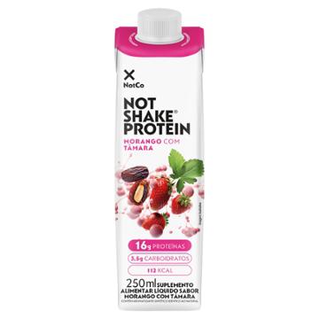 BEBIDA VEGETAL NOT SHAKE PROTEIN 16G MORANGO COM TAMARA 250ML 