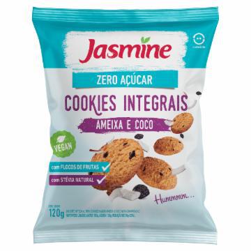 BISCOITO COOKIE JASMINE ZERO ACUCAR AMEIXA/COCO 120G