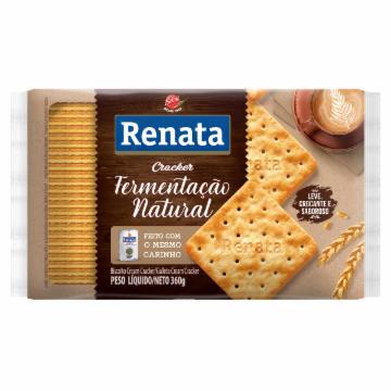 BISCOITO CREAM CRACKER RENATA FERMENTACAO NATURAL 360g