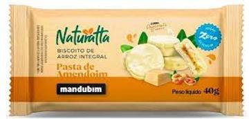 BISCOITO DE ARROZ NATURATTA PASTA DE AMENCOB CHOC BRANCO 40G