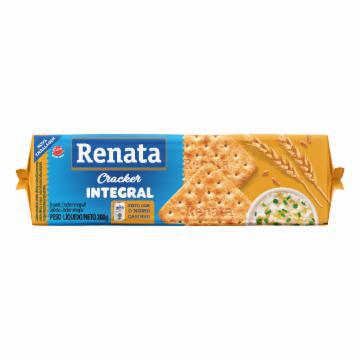BISCOITO INTEGRAL CREAM CRACKER RENATA 170G