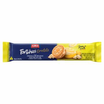 BISCOITO RECHEADO ADRIA TORTINHAS CROSTATA LIMAO SICILIANO 80G