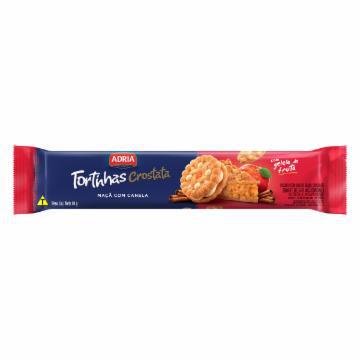 BISCOITO RECHEADO ADRIA TORTINHAS CROSTATA MACA COM CANELA 80G