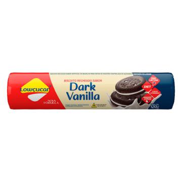 BISCOITO RECHEADO LOWCUCAR DARK VANILLA ZERO 120G