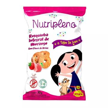 BISCOITO ROSQUINHA NUTRIPLENO SHOW DA LUNA MORANGO ZERO GLUTEN 30G