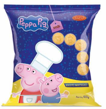 BISCOITO SANTA EDWIGES LEITE PEPPA 100G