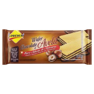 BISCOITO WAFER LOWCUCAR CHOCOLATE AVELA ZERO 115G