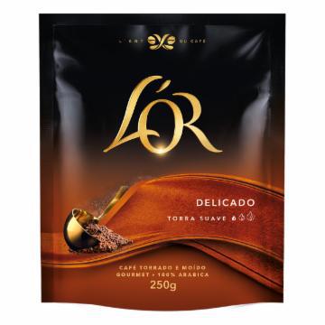 CAFE LOR TORRADO E MOIDO DELICADO POUCH 250G