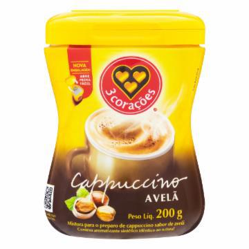 CAPPUCCINO 3 CORACOES AVELA POTE 200G