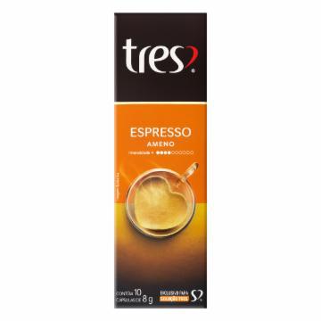 CAPSULA 3CORACOES ESPRESSO AMENO 80G