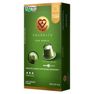 CAPSULA 3CORACOES ESPRESSO ORGANICO 50G