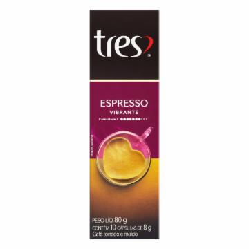 CAPSULA 3CORACOES ESPRESSO VIBRANTE 80G