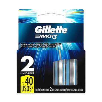 CARGA PARA APARELHO GILLETTE MACH 3 C/2