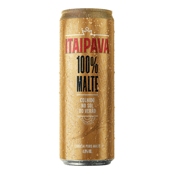 CERVEJA ITAIPAVA 100% MALTE LATA 350ML
