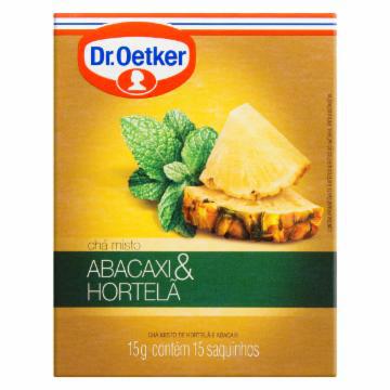 CHA DR OETKER ABACAXI & HORTELA C/15 15G