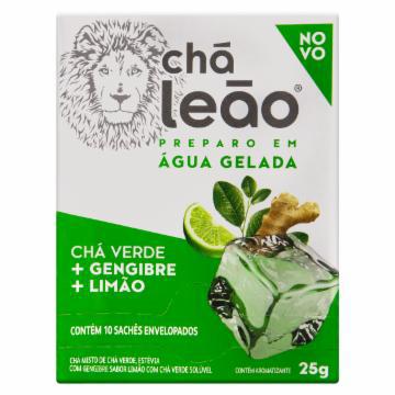 CHA LEAO GELADO GENGIBRE E LIMAO C/10 25G