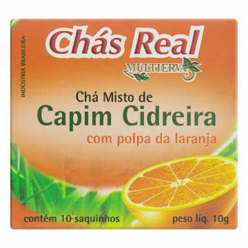 CHA REAL CAPIM CIDREIRA LARANJA C/10 10G