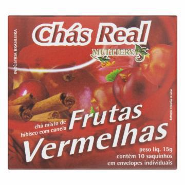 CHA REAL FRUTAS VERMELHAS C/10 15G
