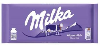 CHOC MILKA ALPINE MILK 100G