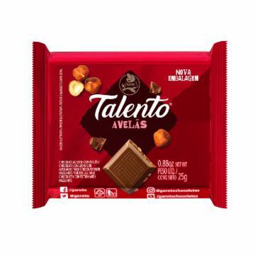 CHOC TALENTO AO LEITE AVELA 25G