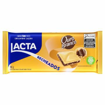 CHOCOLATE LACTA OURO BRANCO RECHEADO 98G
