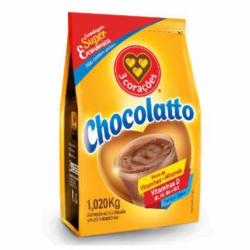 CHOCOLATTO 3 CORACOES SACHE TRAD 900G