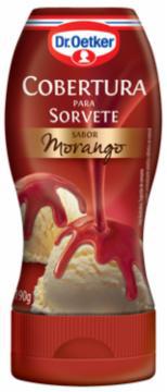 COBERTURA P/SORVETE DR OETKER MORANGO 190G