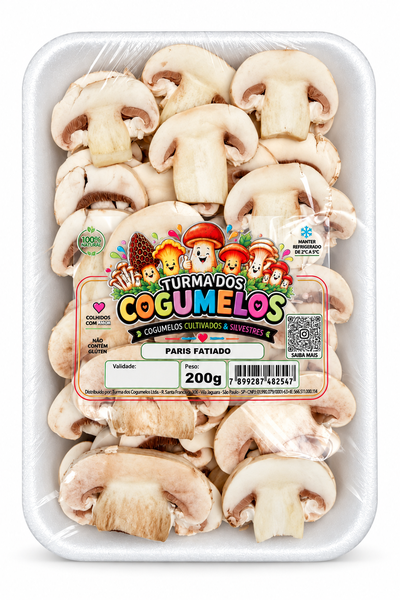 COGUMELOS TURMA DOS COGUMELOS PARIS FATIADO 200G
