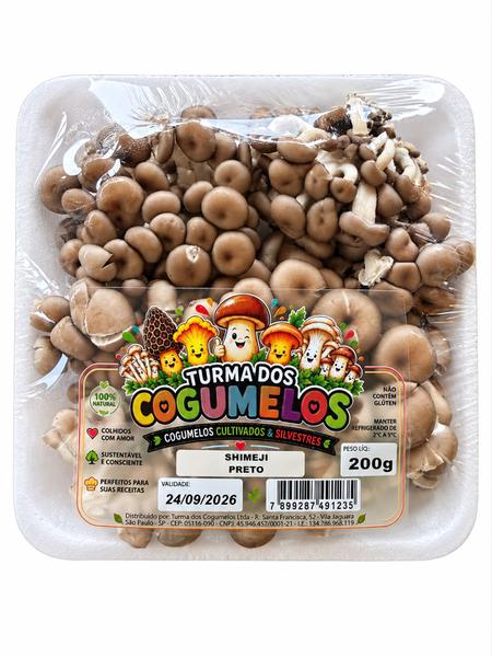 COGUMELOS TURMA DOS COGUMELOS SHIMEJI PRETO 200G