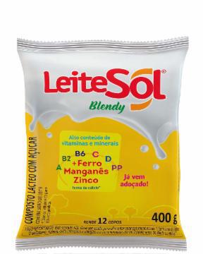 COMP LACTEO LEITE SOL BLENDY COM ACUCAR VITAMINA PCT 400G