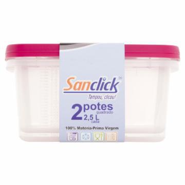 CONJ C/2 POTE SANTANA QUAD 2500ML