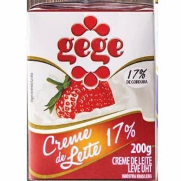 CREME DE LEITE GEGE 17% 200G
