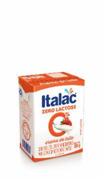 CREME DE LEITE ITALAC ZERO LACTOSE TP 200G