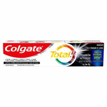 CREME DENTAL COLGATE TOTAL 12 CARVAO ATIVADO 180G