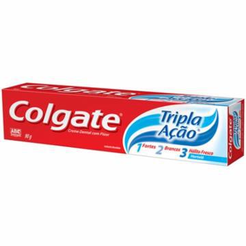 CREME DENTAL COLGATE TRIPLA ACAO HORTELA 90G