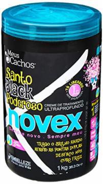 CREME NOVEX PARA TRATAMENTO CACHOS SANTO BLACK 1KG 