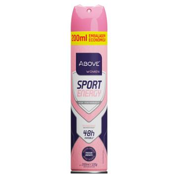 DESODORANTE AEROSOL ABOVE SPORT ENERGY WOMEN  200ml