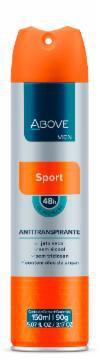 DESODORANTE AEROSOL ANTITRANSPIRANTE ABOVE SPORT 150ML