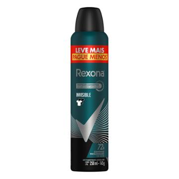 DESODORANTE AEROSOL REXONA INVISIBLE MASCULINO 250ML 