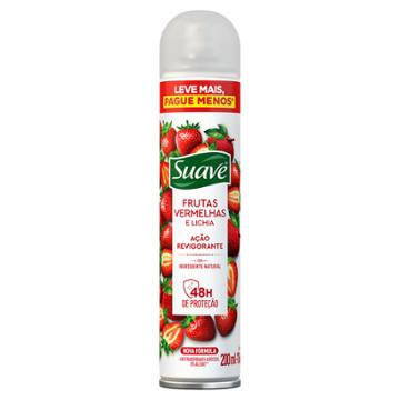 DESODORANTE AEROSOL SUAVE FEM FRUTAS VERMELHAS 200ML