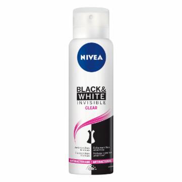 DESODORANTE ANTITRANSPIRANTE NIVEA AEROSOL BLACK & WHITE CLEAR 150ML