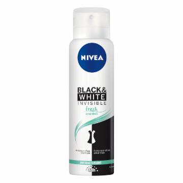 DESODORANTE ANTITRANSPIRANTE NIVEA AEROSOL BLACK & WHITE FRESH ERVA DOCE 150ML