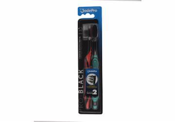 ESCOVA DENTAL JADEFROG PRO-BLACK C/2